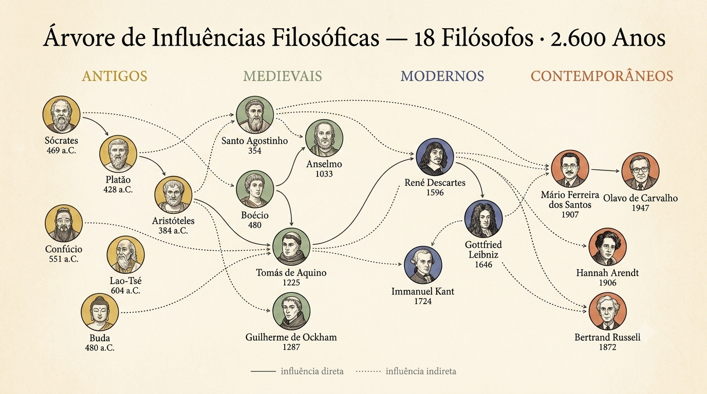 Árvore de influências filosóficas